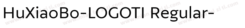 HuXiaoBo-LOGOTI Regular字体转换